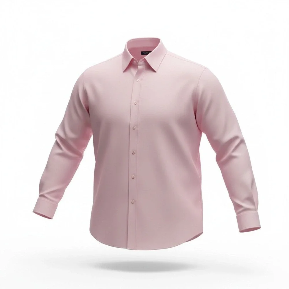 Brooks Brothers Dress Shirt Men 17 32/33 Pink Non-Iron Regular Fit Button Down